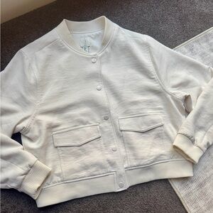 Joie White Bomber Jacket